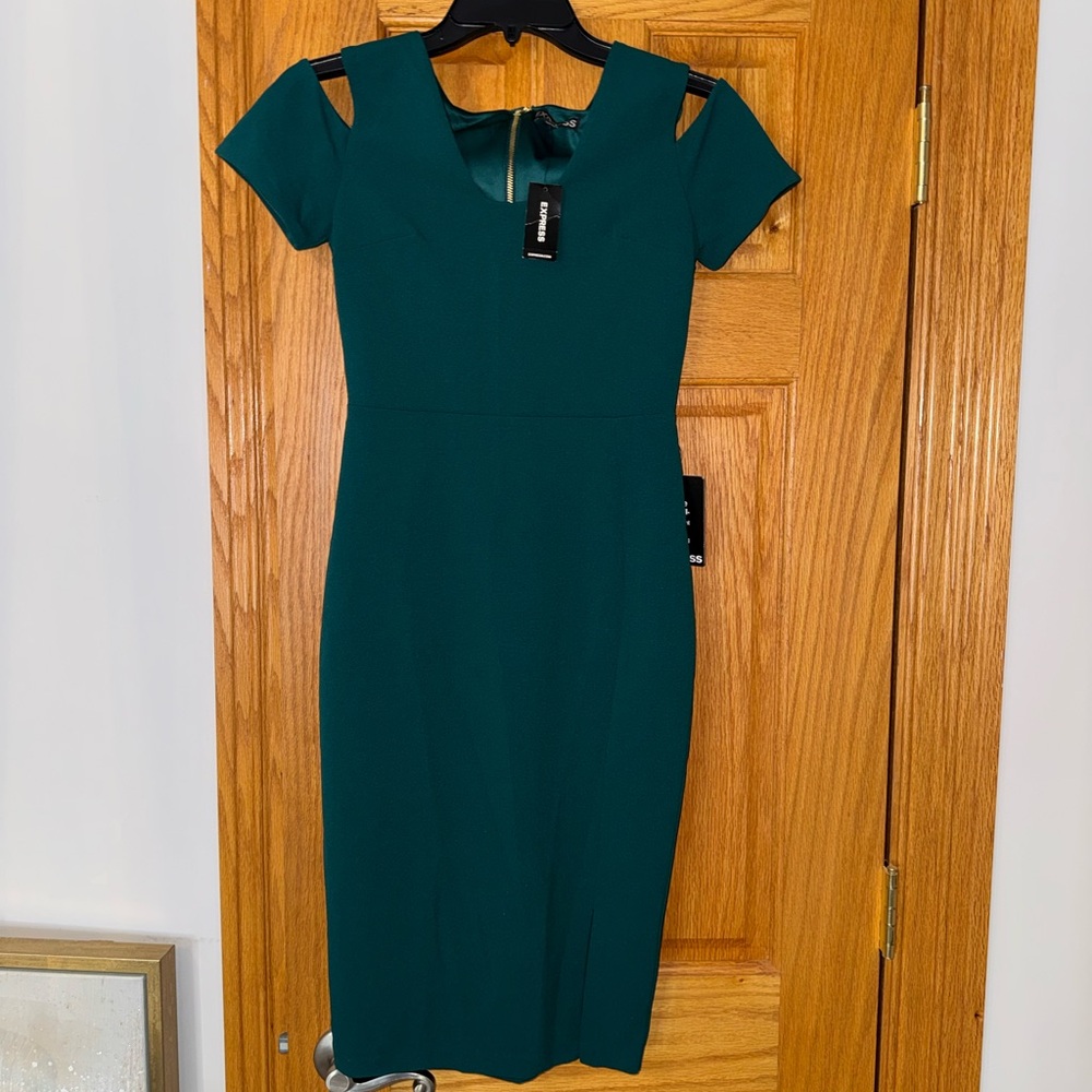 Express Teal Midi Dress